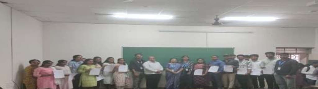 Students receiving offer letters during the Mega Placement Drive at BIHE