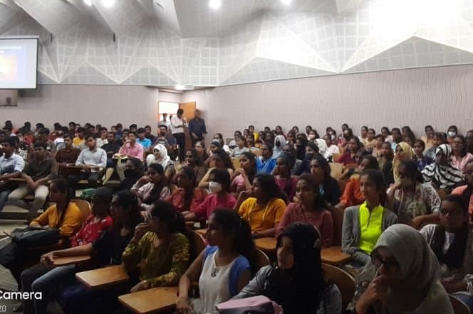 NSS volunteers seated during an institutional programme at BIHE