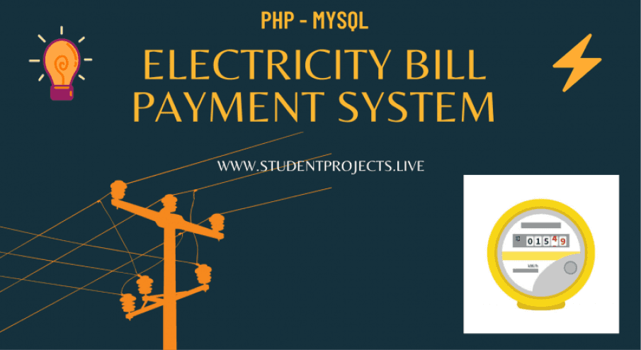 Electricity bill payment system cover screen