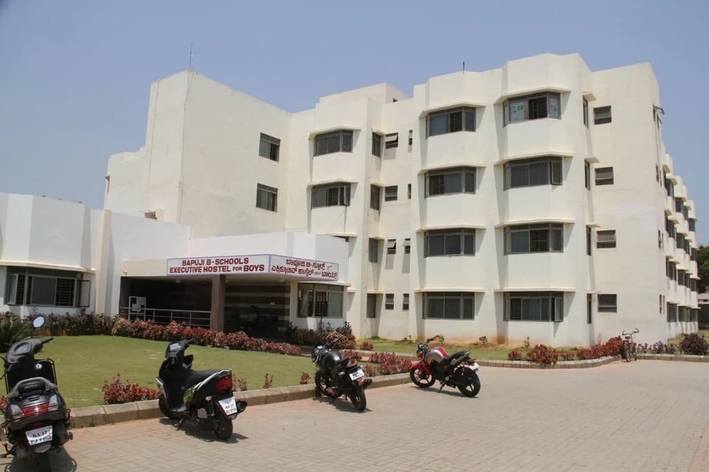 Bapuji B-School executive hostel building for boys at BIHE campus
